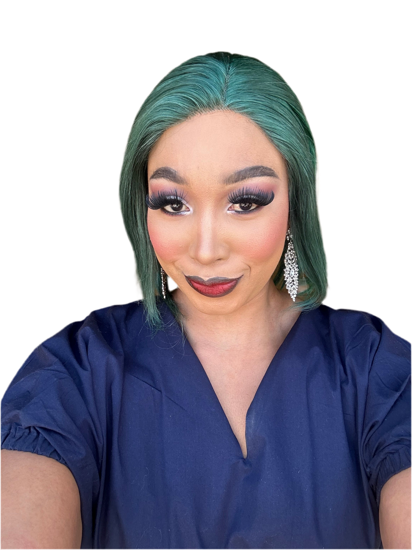 PERUVIAN GRASS GREEN VIRGIN HAIR EAR TO EAR