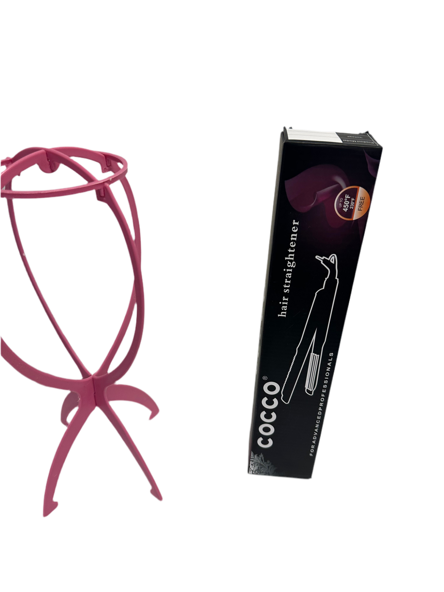 HAIR WIG & A STRAIGHTENER