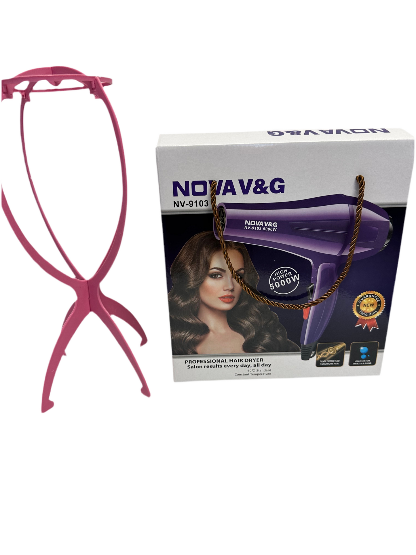 WIG STAND & A HAIR DRYER
