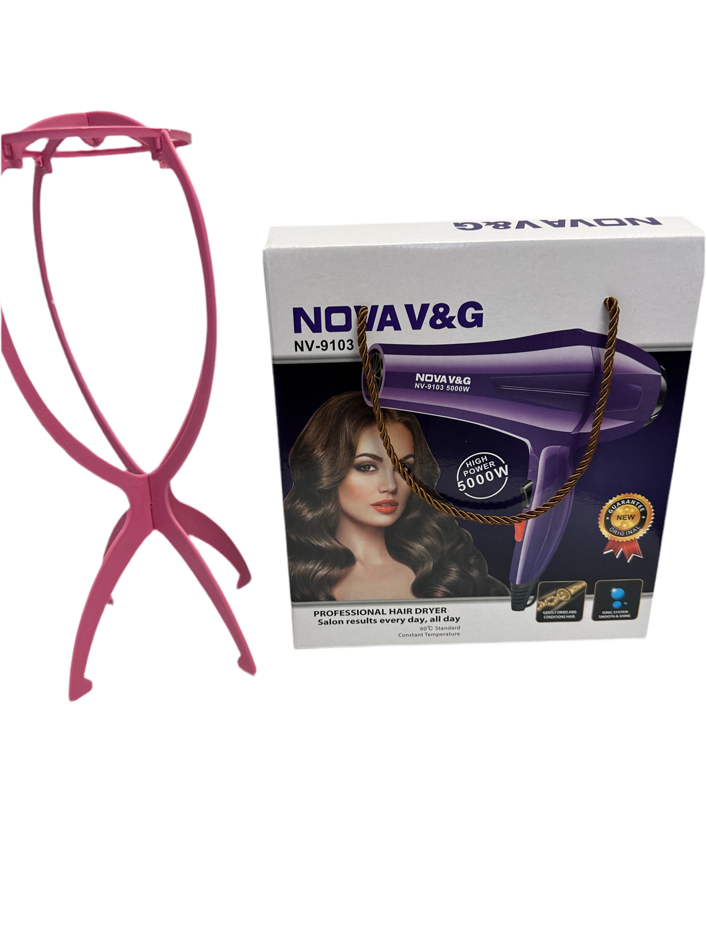 WIG STAND & A HAIR DRYER