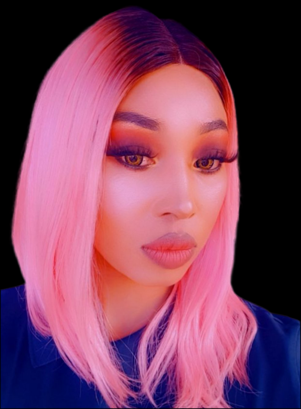 BRAZILIAN RAW HAIR 13*4 PINK BOB 12"