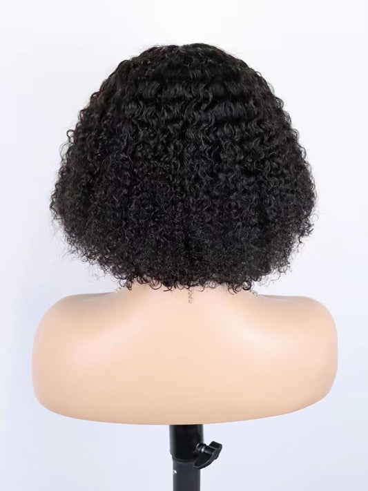 CURLY HAIR PERUVIAN VIRGIN HAIR T PART LACE