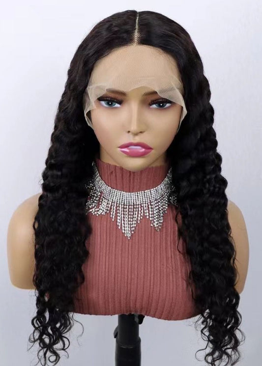 PERUVIAN VIRGIN HAIR  WATER CURL BLACK  18"