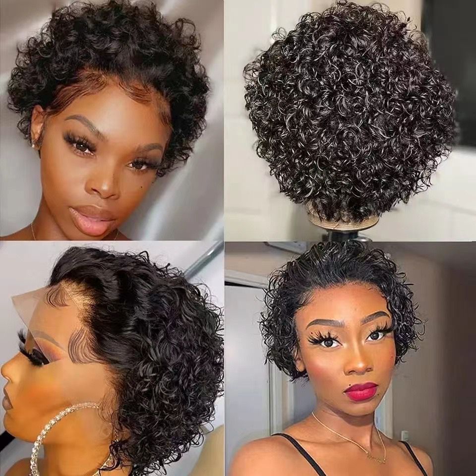 PERUVIAN VIRGIN HAIR BLACK CURLS 6″