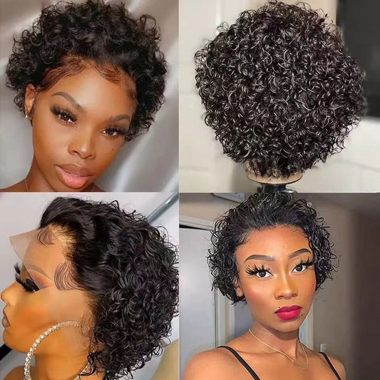 PERUVIAN VIRGIN HAIR BLACK CURLS 6″