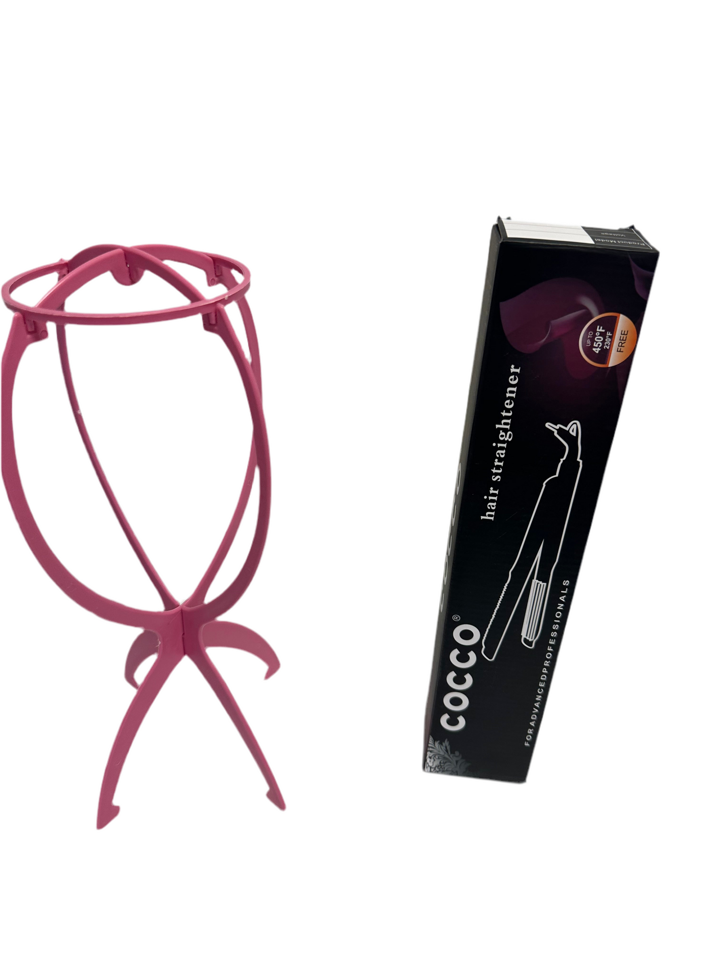 HAIR WIG & A STRAIGHTENER