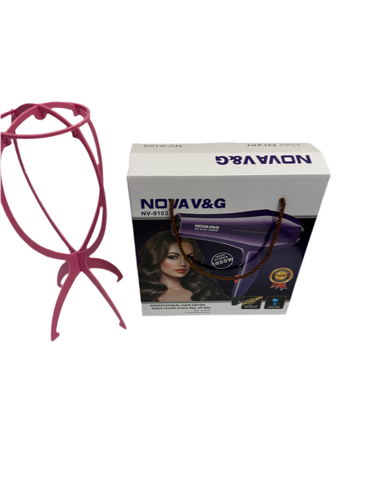 WIG STAND & A HAIR DRYER
