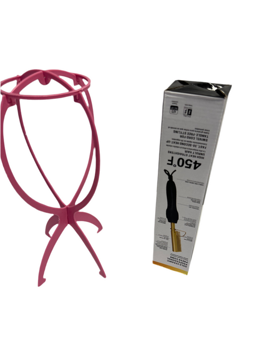 WIG STAND &  A HOT-COMB