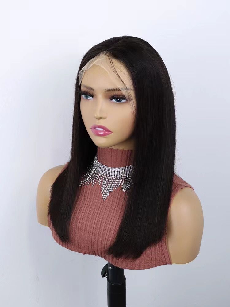 PERUVIAN VIRGIN HAIR  T PART LACE 14″