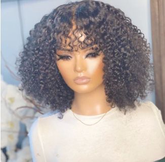 PERUVIAN VIRGIN HAIR MACHINE MADE WIG 14″