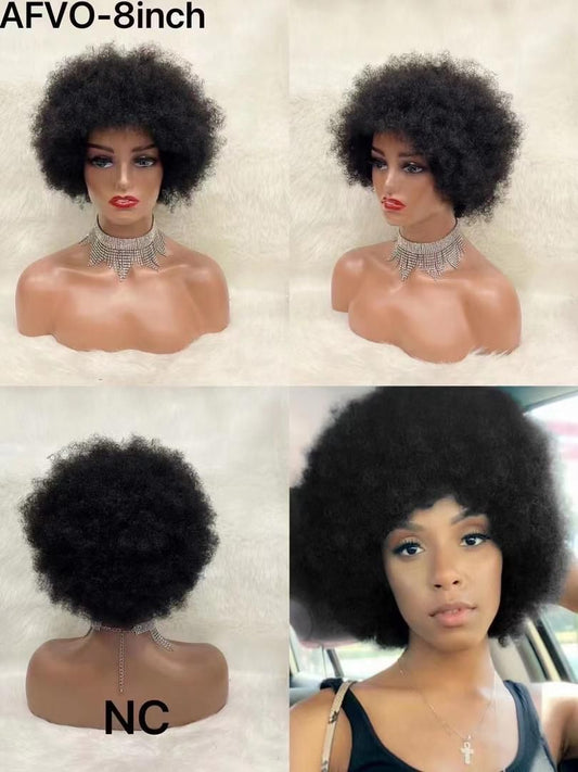 AFRO KINKY HAIR NATURAL BLACK 10″