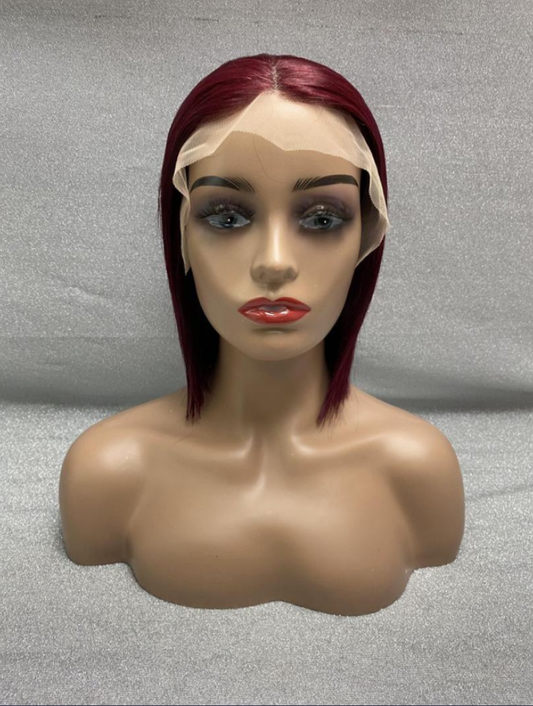 BRAZILIAN RAW HAIR FULL FRONTAL WINE COLOUR