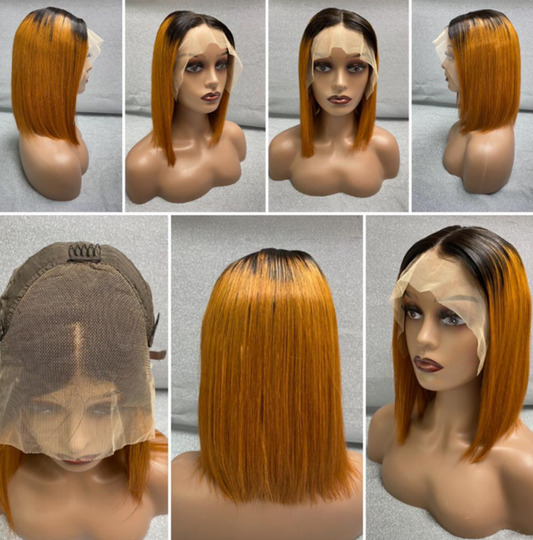 BRAZILIAN RAW HAIR FULL FRONTAL 2 COLOURED 12″